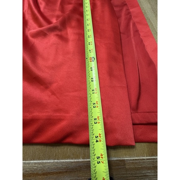 House Of CB Adrienne Satin Stretch Long Strapless Gown Red Small Plus Cup - Picture 6 of 12